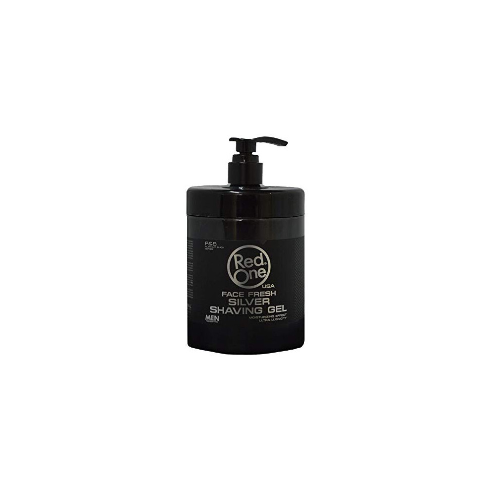 Redone Shaving Gel 1000 ml | Shaving Gel Transparent Men | No Foam | Ideal for Contous (Silver)