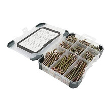 TIMCO TRAY360 Countersunk Gold Woodscrews Tray-355pcs Mixed Tray