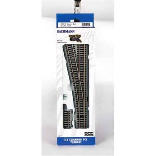 BACHMANN Bachmann  HO Scale Left-Hand Turnout DCC Command E-Z Track