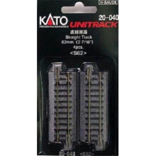 Kato 62 mm Straight Track - Pack of 4