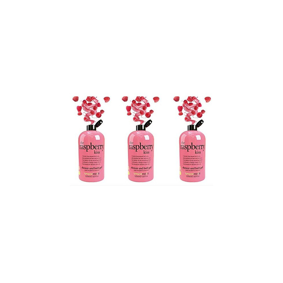 Treaclemoon Treacle Moon The Raspberry Kiss Shower & Bath Gel 500Ml, Pack Of 3