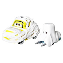 Disney Cars Spielzeug und Mummy Kostüm Luigi & Ghost Kostüm Guido, Miniatur-Rennwagen