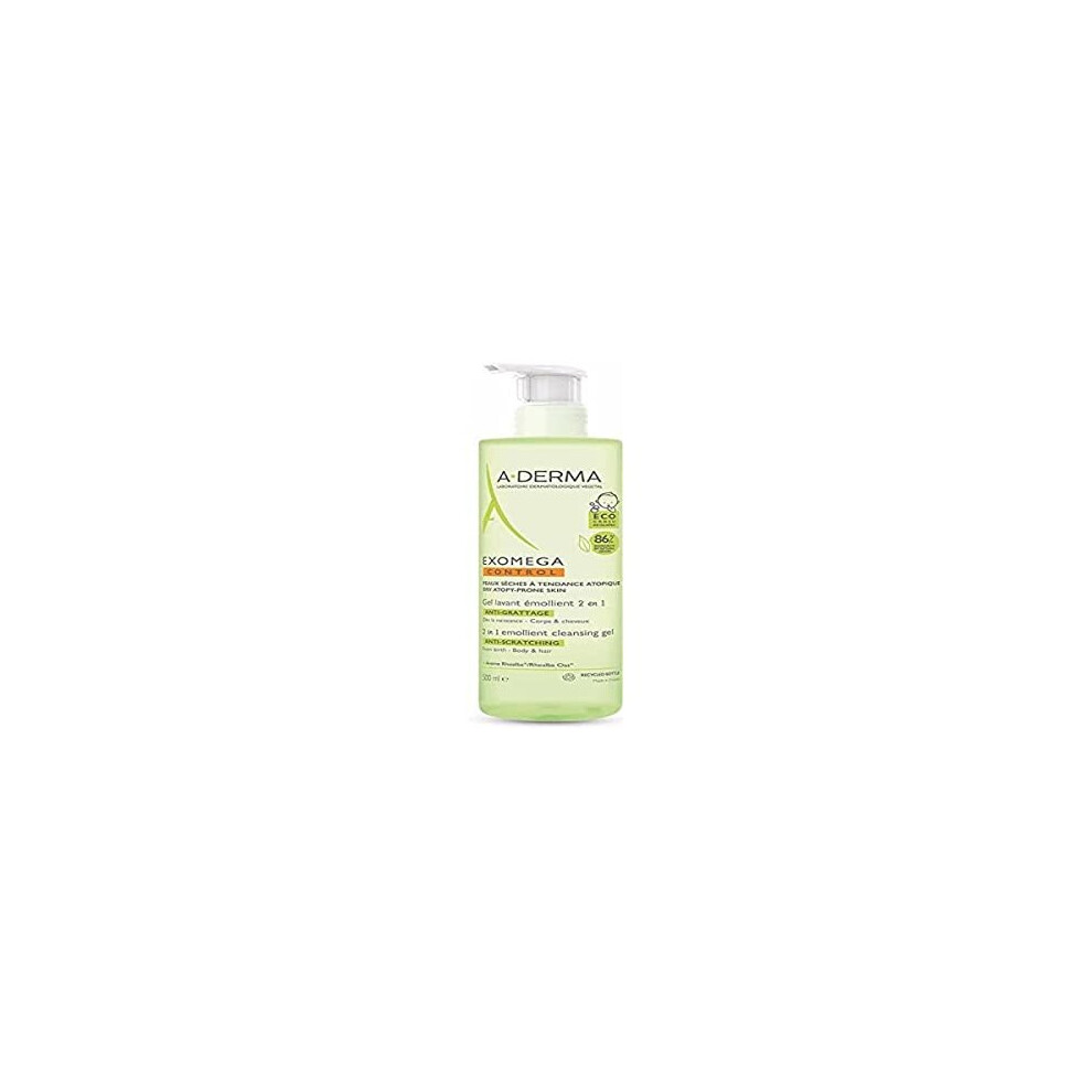 A-Derma Exomega Control 2In1 Emollient Cleansing Gel Anti-Scratching 500Ml