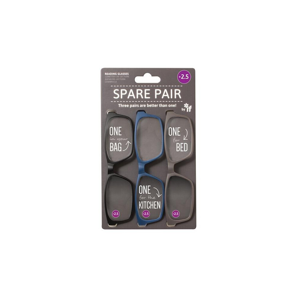 If Usa Spare Pair Reading Glasses - Plus 2.5