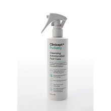 Clinisept+ Podiatry Antimicrobial Foot Care Spray - Skin, Body & Hard Surface Hygiene Cleanser - Alcohol-Free Gentle Formula - 250ml
