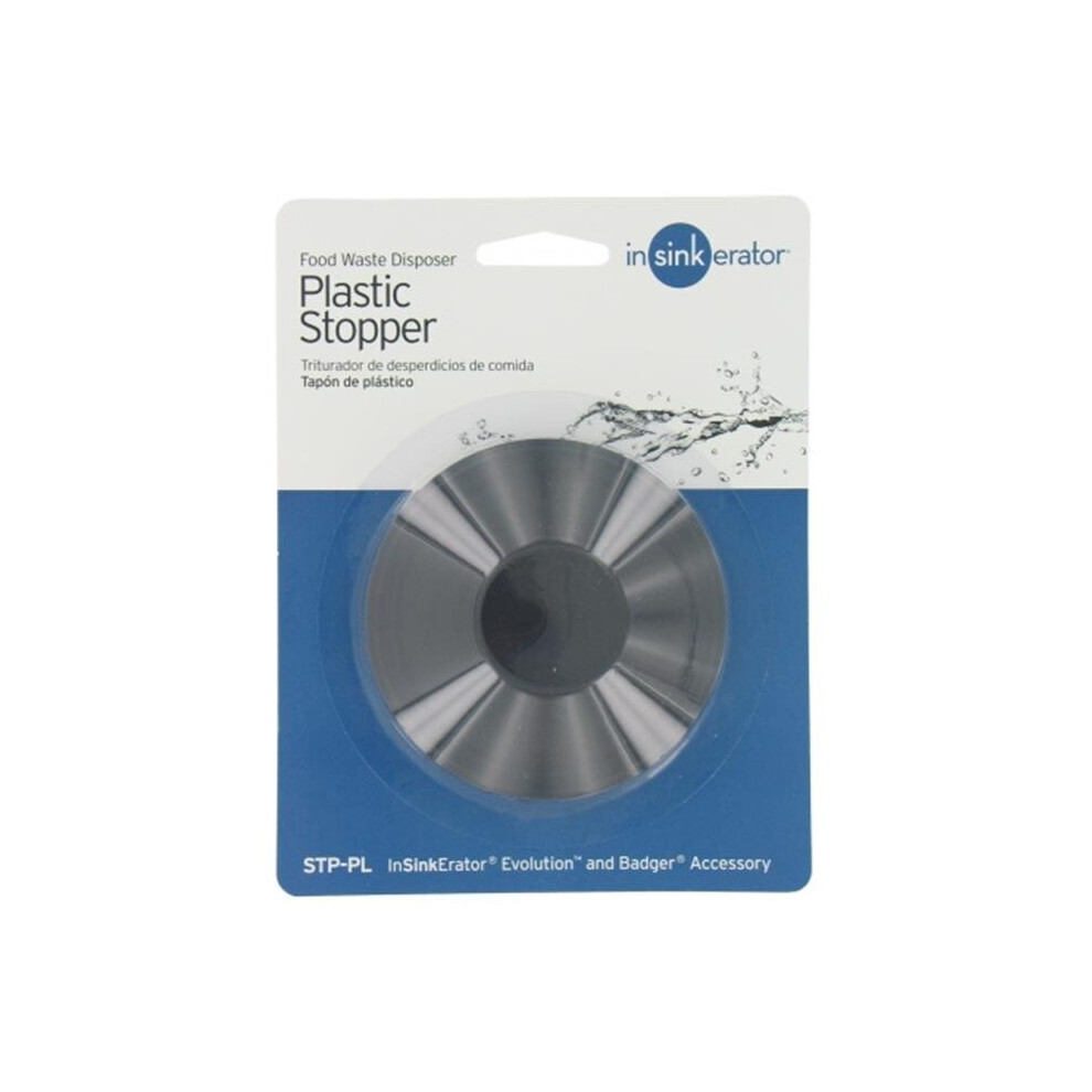 In-Sink-Erator Black Plastic Garbage Disposer Stoppers 758218528709