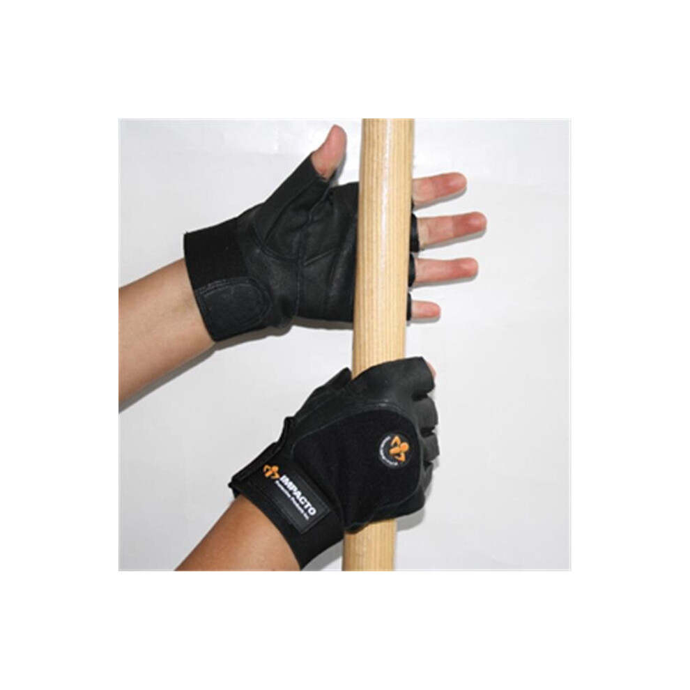 Impacto Protective Products Anti Vibration Half Finger Glove With Foam - Extra Large 758218525418