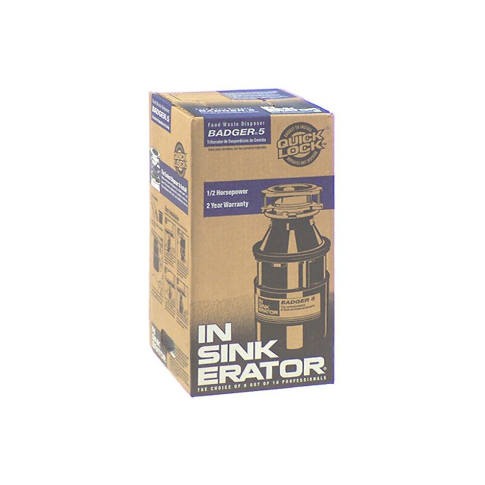 In-Sink-Erator Badger 5 Garbage Disposer 758218309018