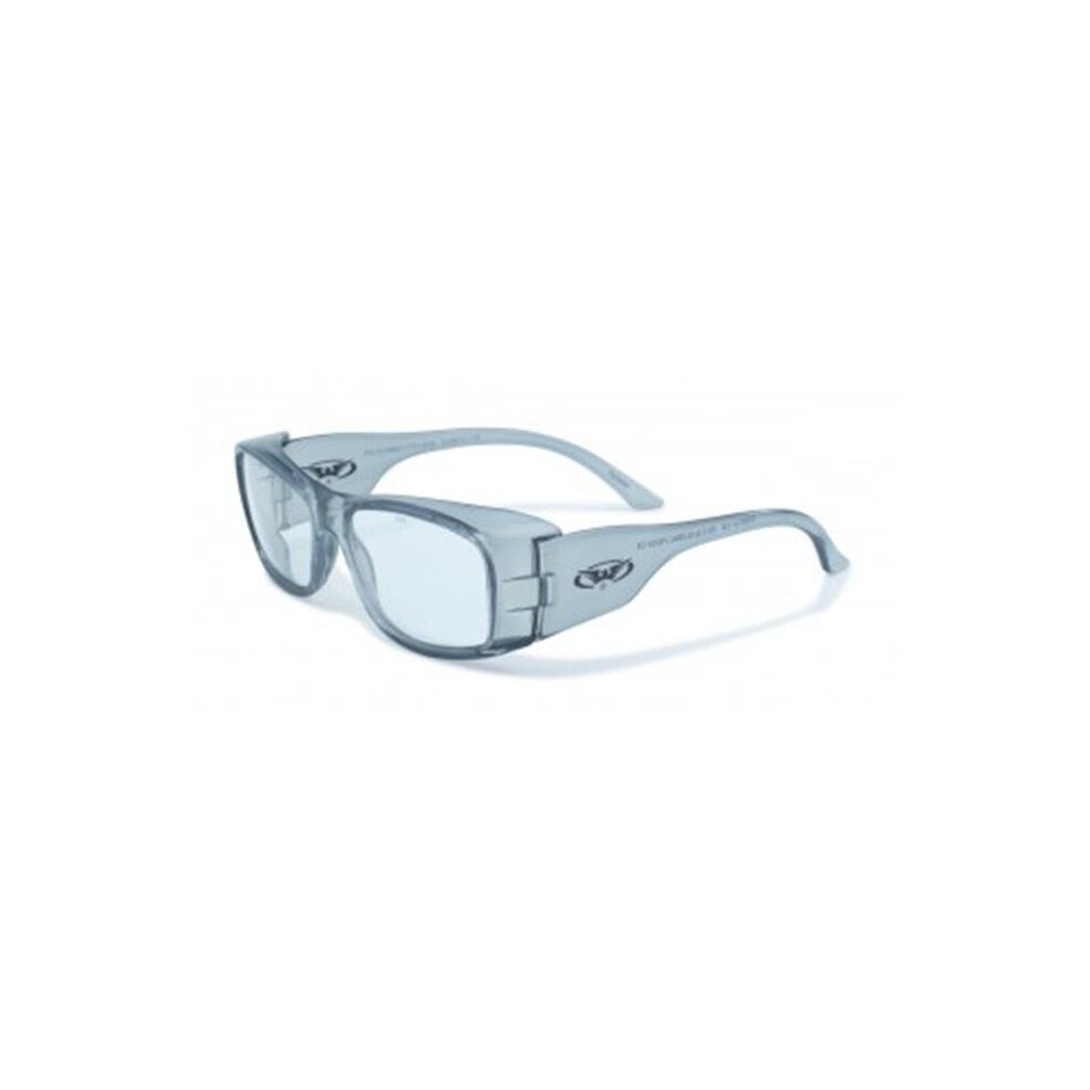 Safety Rx-Z Gray Safety Glasses With Clear Lens 758218563762