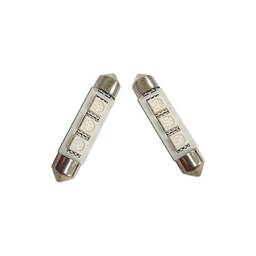 Gp-Thunder 42 Mm Smd Led Festoon License Plates Courtesy Map Dome Lights Bulbs - Green 758218876251