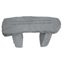 Kay Berry- Inc. If Love Could Have Saved You - Angel Memorial Bench - 29 Inches x 12 Inches x 14.5 Inches