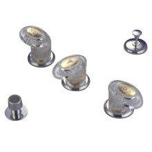 Kingston Brass Three Handle Bidet Faucet with Brass Pop-up