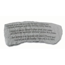 Kay Berry- Inc. I Thought Of You With Love - Memorial Bench - 29 Inches x 12 Inches x 14.5 Inches