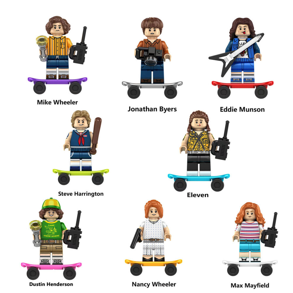 (Category A  (8pcs)) Stranger Things Minifigures children Toys Fit Lego