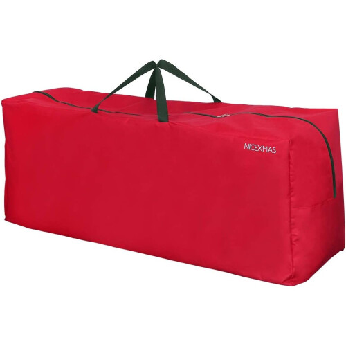 Christmas Tree Storage Bag for Artificial Tree with Handles (Red)