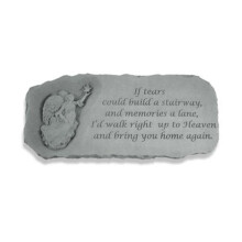 Kay Berry- Inc. If Tears Could Build A Stairway - Angel Memorial Bench - 29 Inches x 12 Inches x 15 Inches