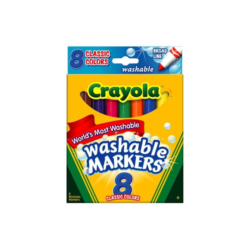 Crayola Llc 8 Count Classic Colors Broad Line Washable Markers