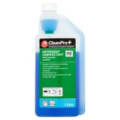Clean Pro+ Detergent Disinfectant H2 Concentrate 1 Litre (1ltr)
