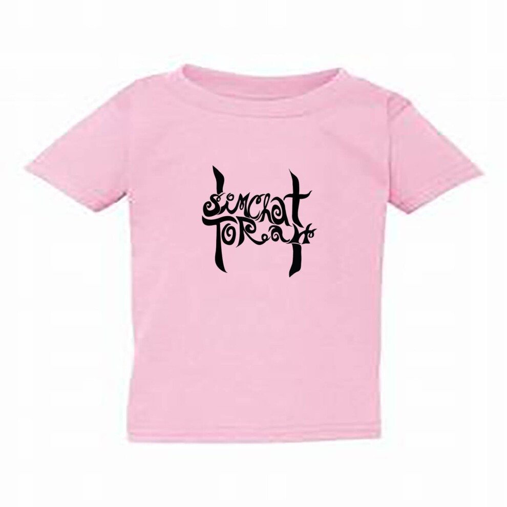 (Pink, XL / 5T / 4-5 YO) Simchat Torah Jewish Holiday Sukkot Festival Kids Boys Girls T Shirt Tee Top