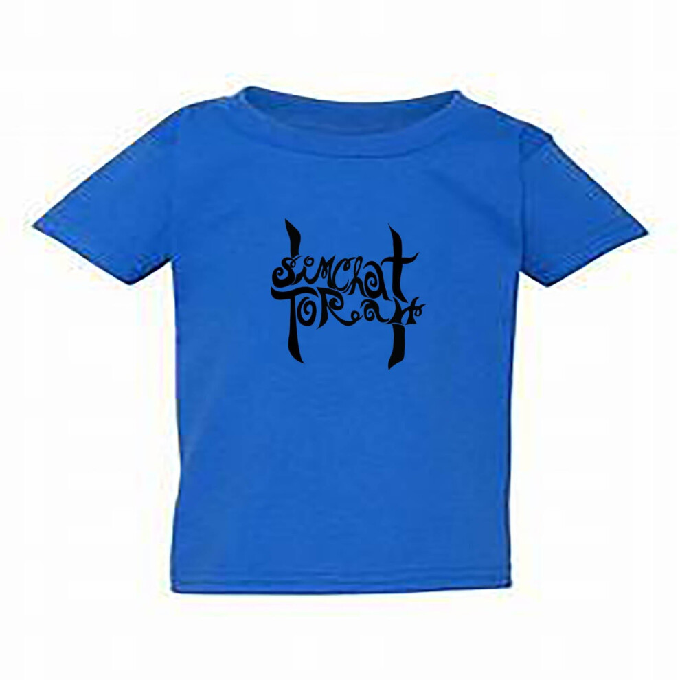 (Royal Blue, Large / 4T / 3-4 YO) Simchat Torah Jewish Holiday Sukkot Festival Kids Boys Girls T Shirt Tee Top