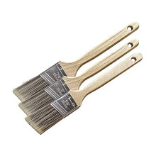 Faithfull FAIPBTSASH3 Tradesman Angled Sash "cutting in" Paint Brush Set of Three: 25, 38, 50mm (1, 1.5, 2in) Synthetic