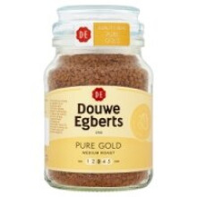 Douwe Egberts Pure Gold Medium Roast Instant Coffee 95g (6 x 95g)