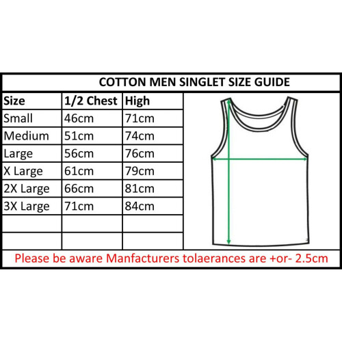 (White, M) Blank Plain Basic Tank Top Singlet T Shirt Small Big Men's Cotton Premium Quality 2