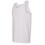 (White, L) Blank Plain Basic Tank Top Singlet T Shirt Small Big Men's Cotton Premium Quality 4