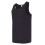 (Black, M) Blank Plain Basic Tank Top Singlet T Shirt Small Big Men's Cotton Premium Quality 6