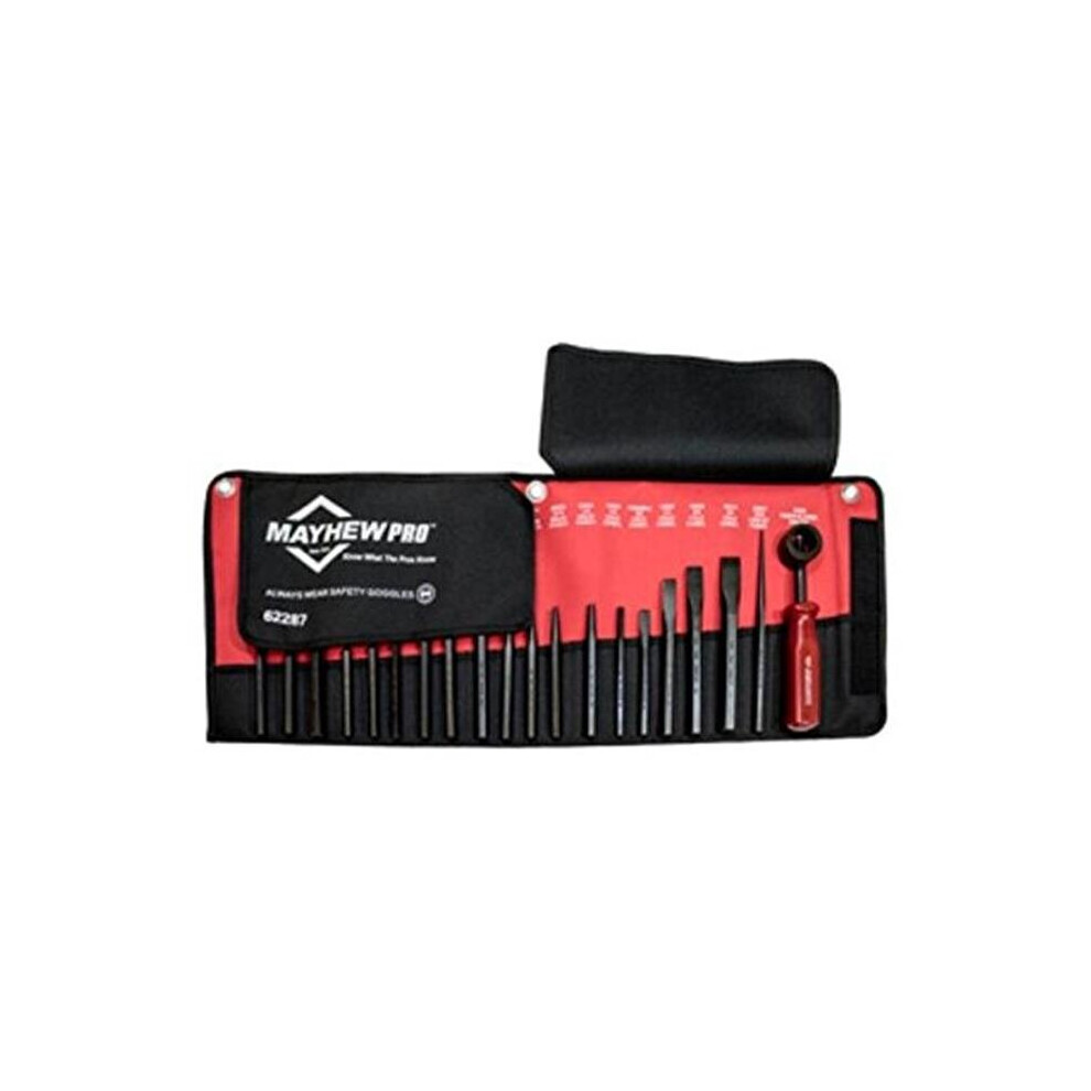 Mayhew Tools Pro Series Punch & Chisel Set - 20 Piece 758218406755