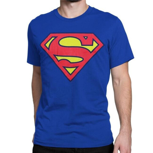 Superman Superman  Superman Royal Blue T-Shirt - Medium