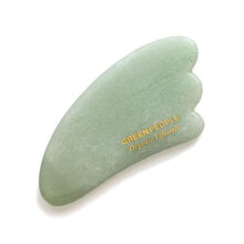 Green People Jade Gua Sha Massage Tool | Natural & Organic Facial Gua Sha | Gentle Face Massage Tool for Radiant, Revived Skin| Suitable for Sensitive