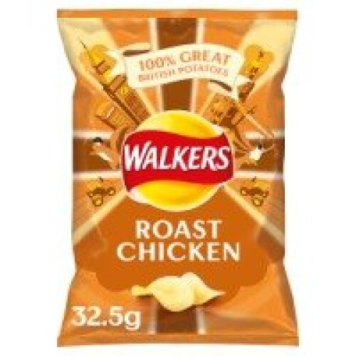Walkers Walkers Roast Chicken Crisps 32.5g (32 x 32.5g)