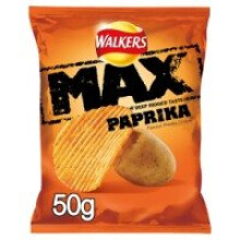 Walkers Max Paprika Crisps 50g (24 x 50g)