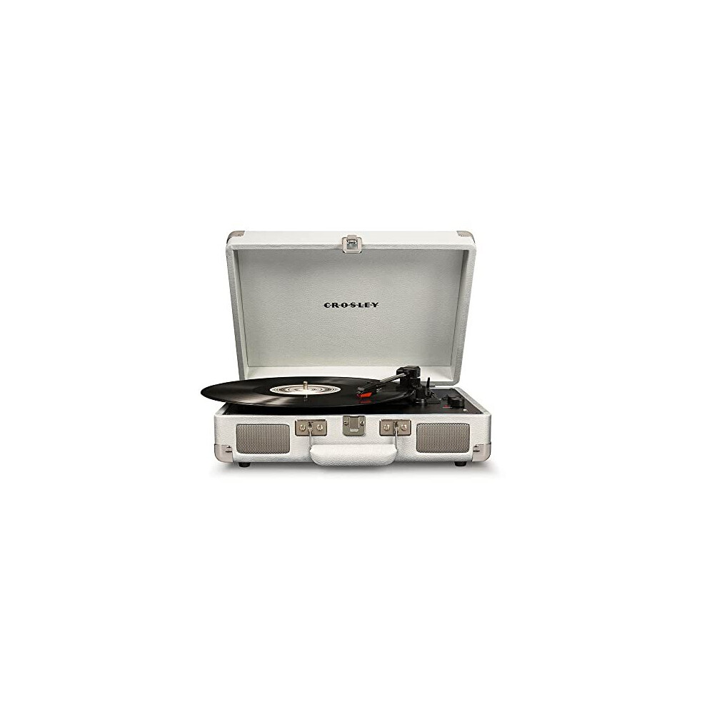 Cruiser Plus Deluxe Portable Turntable (White Sand)