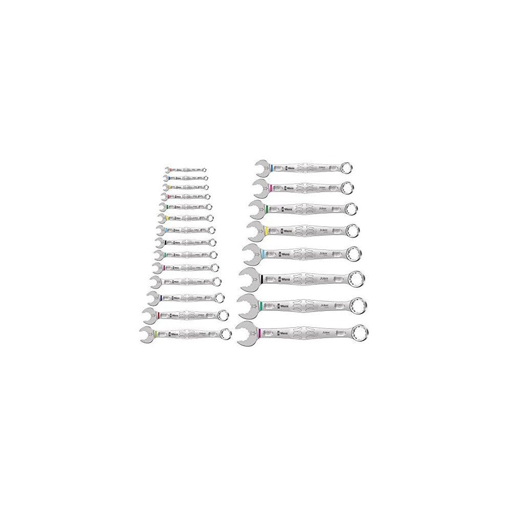Wera 05020232001 6003 Joker 22 Set 1, Combination wrench set, metric, 22 pieces