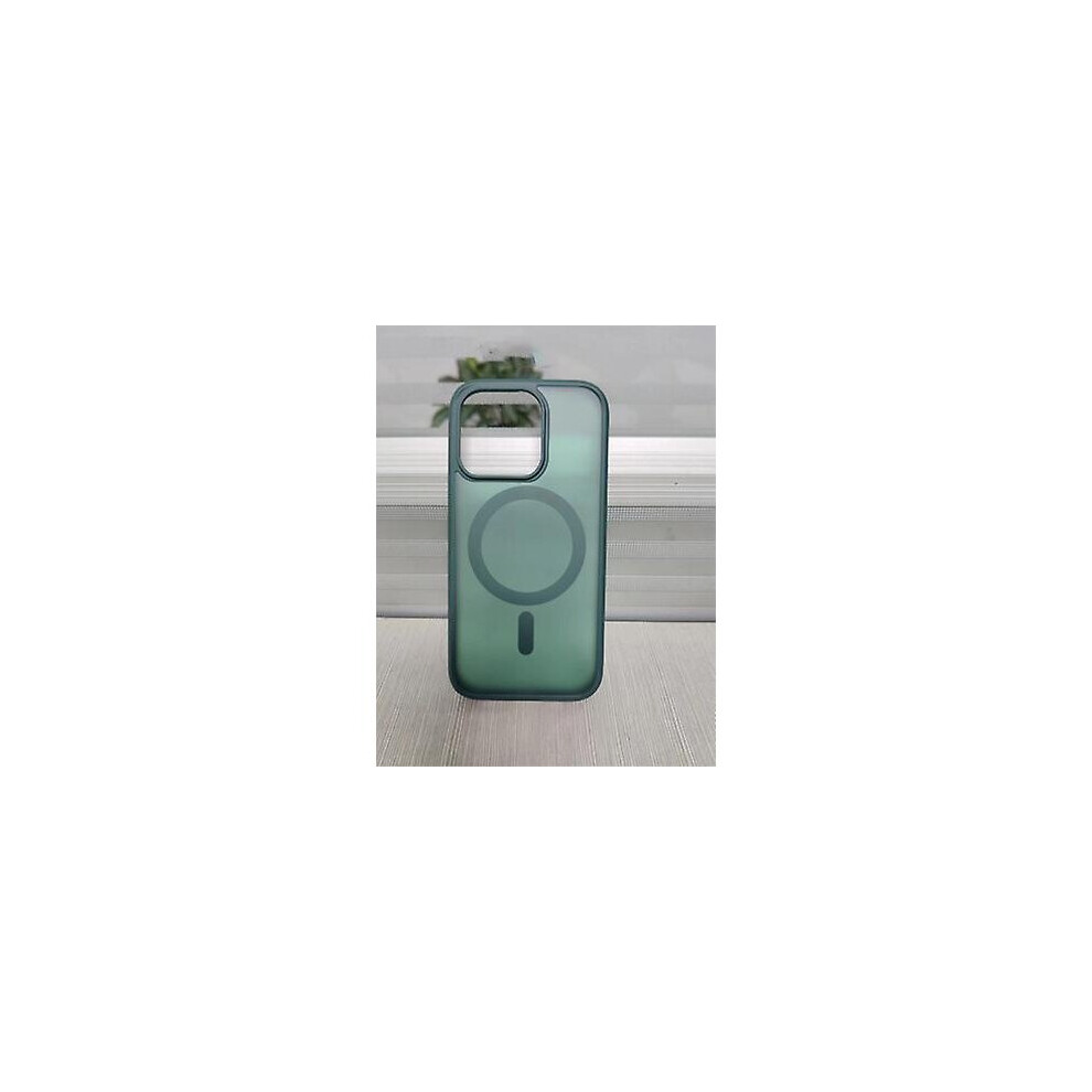 (Green, iPhone14 Pro Max) Magnetic Phone Case Translucent Matte Protective Case For Iphone 14 Series