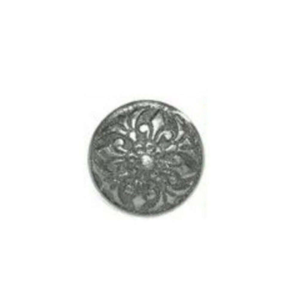 88-707 1.5 In. Fleur-De-Lis Knob Iron Finish 753678279901