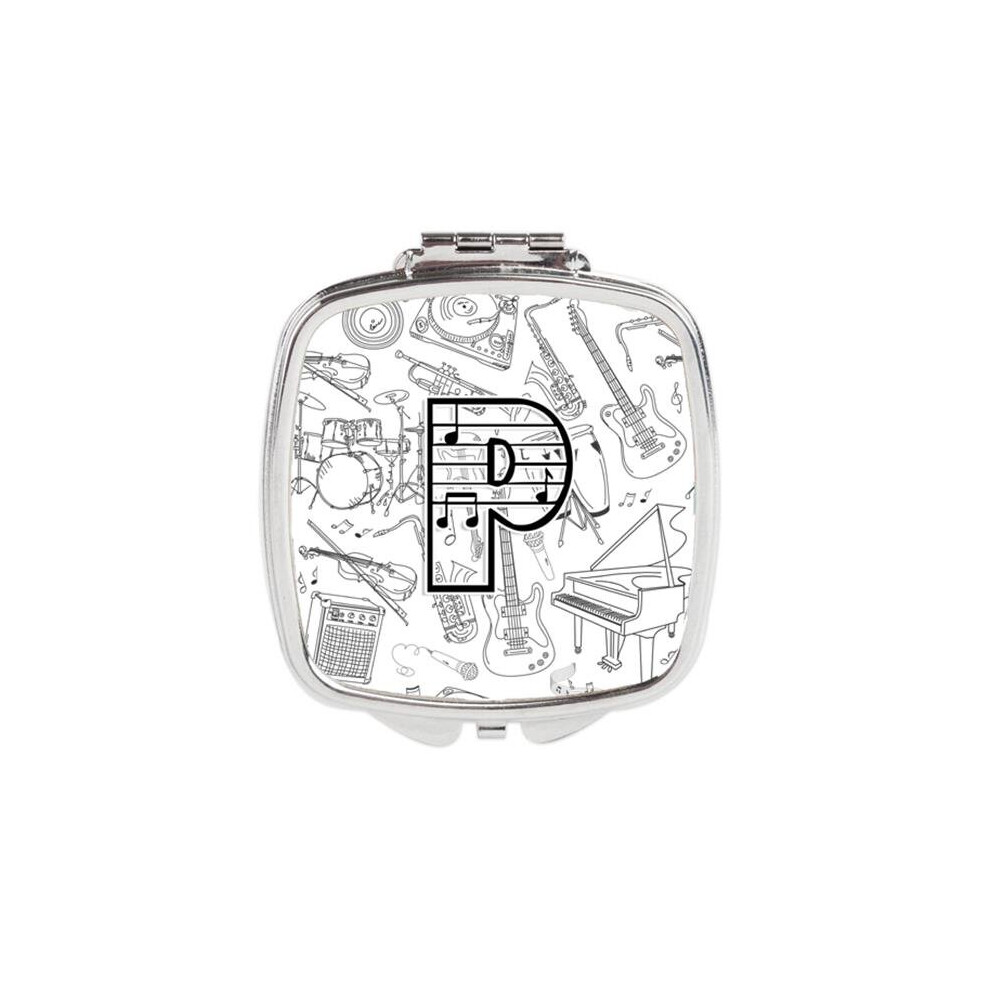 Awesome Apparel Letter P Musical Note Letters Compact Mirror
