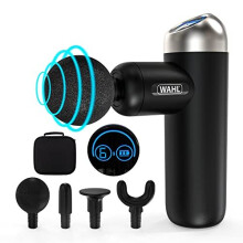 Massage Gun, by WAHL, Deep Tissue Percussion, Mini Massager, Powerful, 6 Speed with LCD Touch Screen, Cordless Handheld Massagers, Lightweight