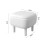 Living And Home (Beige) Footstool Pouffe Stool with Wooden Legs 6