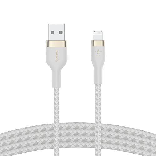 Belkin BELKIN FLEX LIGHTNING-USB-A 2M MFI CERT., BLANCO CAA010BT2MWH