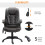 Homcom HOMCOM Heated Vibrating Massage Office Chair with Reclining Function, Brown 3