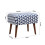 Living And Home Mid-Century Patterned Ottoman Footstool with Walnut Legs 6