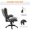 Homcom HOMCOM Heated Vibrating Massage Office Chair with Reclining Function, Brown 4