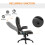 Homcom HOMCOM Heated Vibrating Massage Office Chair with Reclining Function, Brown 5