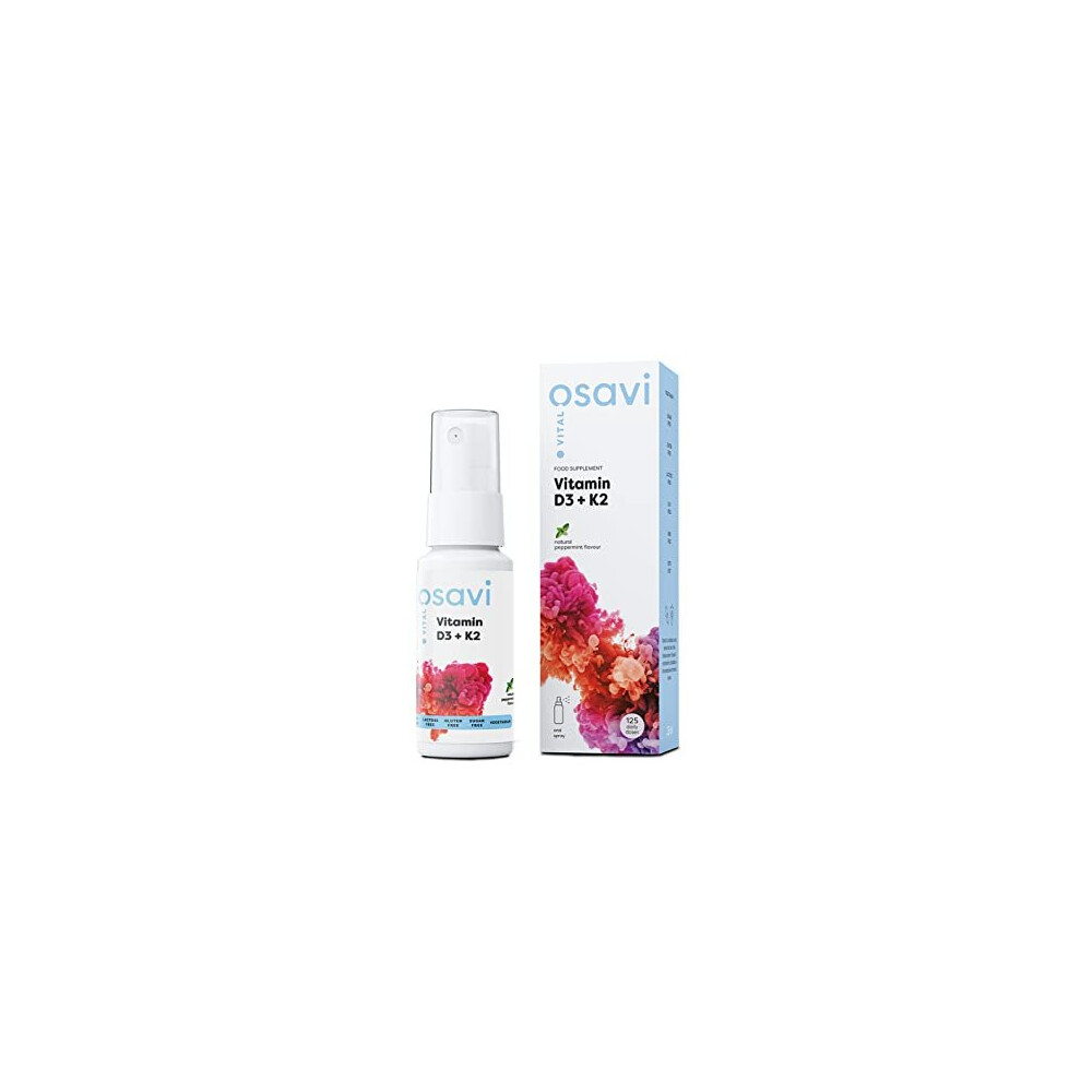 Osavi Vitamin D3 + K2 Oral Spray, Peppermint - 25 Ml.