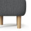 Living And Home (Grey) Footstool Pouffe Stool with Wooden Legs 4