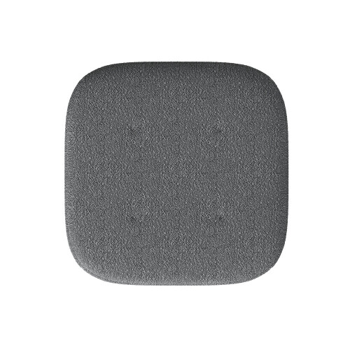 Living And Home (Grey) Footstool Pouffe Stool with Wooden Legs 2