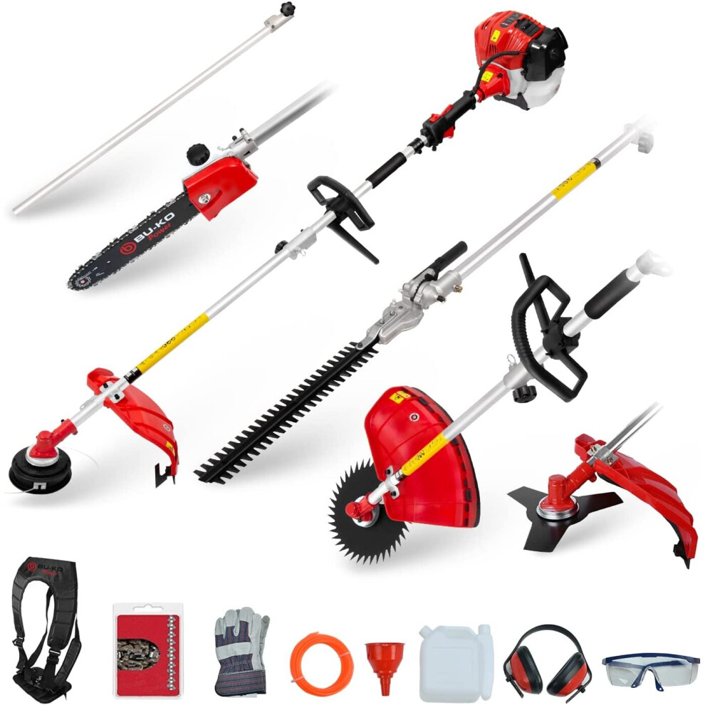 Bu-Ko (1 Extension Pole) 52Cc Long Reach Petrol Multi Functiongarden Tool